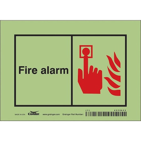 Condor Safety Sign, 14" Wx10" H, 0.010" Thickness 465N42