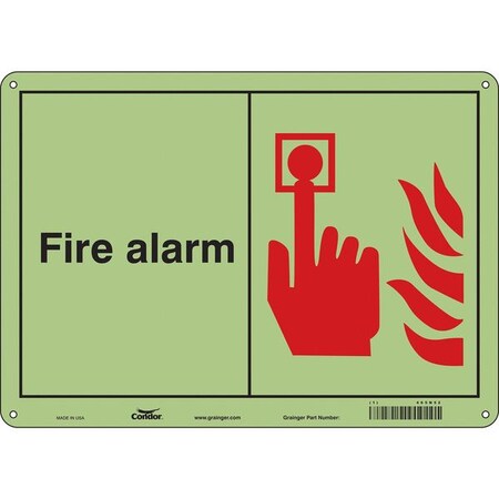 Condor Safety Sign, 10 in Height, 14 in Width, Polyethylene, Horizontal Rectangle, English 465N52