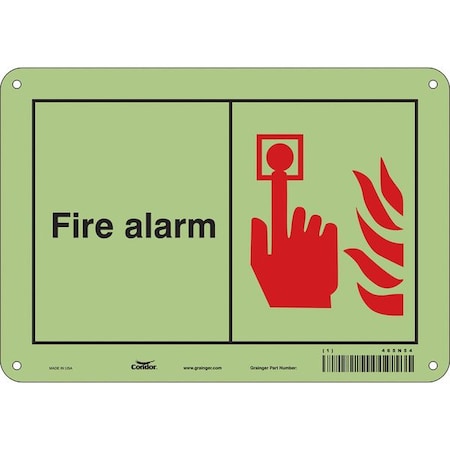 Condor Safety Sign, 7 in Height, 10 in Width, Aluminum, Vertical Rectangle, English 465N54