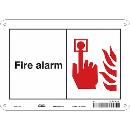 Condor Safety Sign, 7 in Height, 10 in Width, Polyethylene, Vertical Rectangle, English 465N55