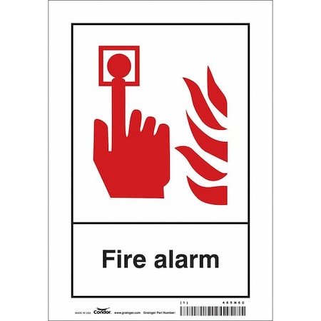 Condor Safety Sign, 10 in Height, 7 in Width, Vinyl, Horizontal Rectangle, English 465N60