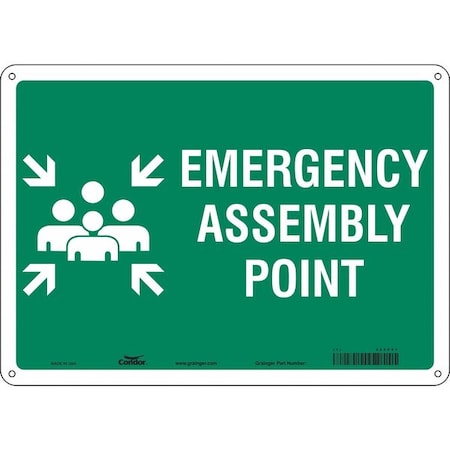 Condor Safety Sign, 14" Wx10" H, 0.055" Thickness 465P81
