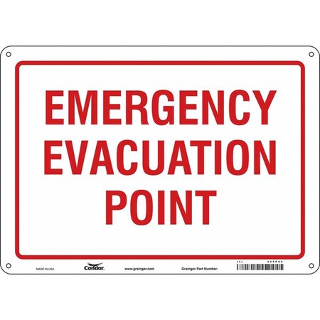 Condor Safety Sign, 10 in Height, 14 in Width, Aluminum, Horizontal Rectangle, English, 465P85 465P85