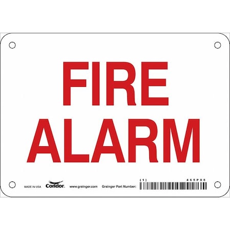 Condor Safety Sign, 5 in Height, 7 in Width, Aluminum, Horizontal Rectangle, English 465P06