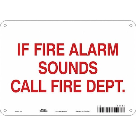 Condor Safety Sign, 10"W x 7"H, 0.032" Thickness 465P38