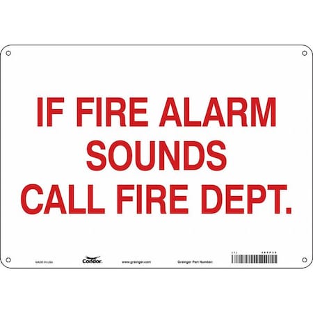 Condor Safety Sign, 14"W x 10"H, 0.032" Thickness 465P39