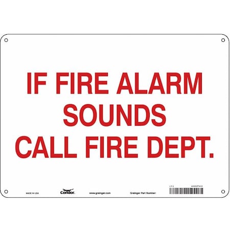 Condor Safety Sign, 10 in Height, 14 in Width, Vinyl, Horizontal Rectangle, English 465P43