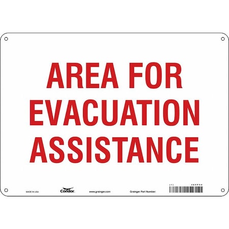Condor Safety Sign, 14" Wx10" H, 0.055" Thickness 465P50