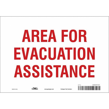 Condor Safety Sign, 7 in Height, 10 in Width, Vinyl, Vertical Rectangle, English 465P51