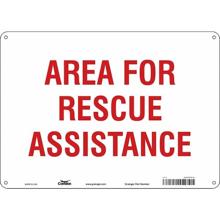 Condor Safety Sign, 14" Wx10" H, 0.032" Thickness 465P54
