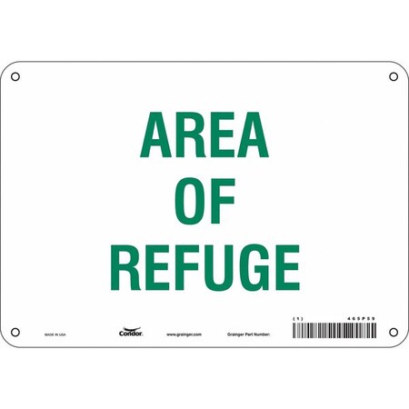 Condor Safety Sign, 10" Wx7" H, 0.032" Thickness 465P59
