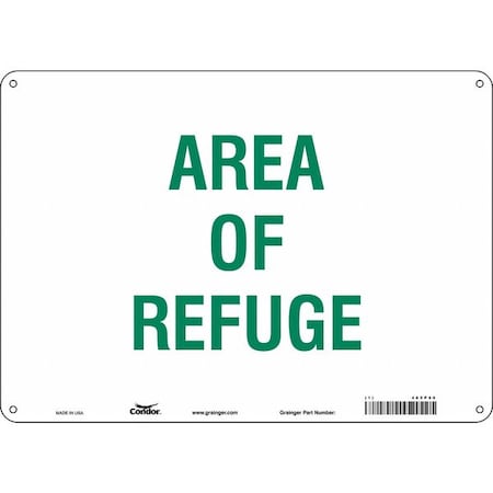 Condor Safety Sign, 14" Wx10" H, 0.032" Thickness 465P60