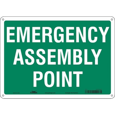 Condor Safety Sign, 14" Wx10" H, 0.032" Thickness 465P65