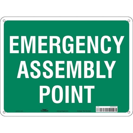 Condor Safety Sign, 24" Wx18" H, 0.032" Thickness 465P67