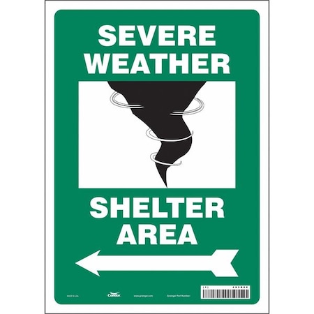 Condor Safety Sign, 14 in Height, 10 in Width, Vinyl, Vertical Rectangle, English 465R80