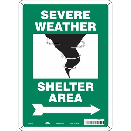 Condor Safety Sign, 10" Wx14" H, 0.055" Thickness 465R84