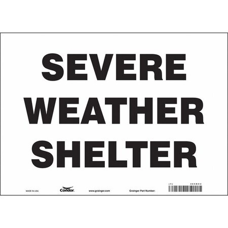 Condor Safety Sign, 14" Wx10" H, 0.004" Thickness 465R94