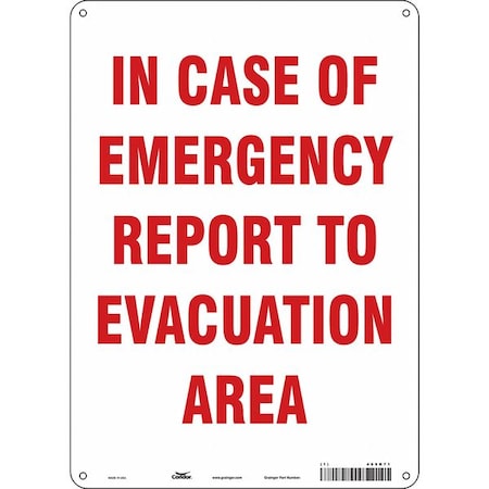 Condor Safety Sign, 10" Wx14" H, 0.055" Thickness 465R71