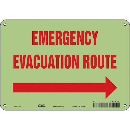 Condor Safety Sign, 7 in Height, 10 in Width, Polyethylene, Vertical Rectangle, English, 465R07 465R07