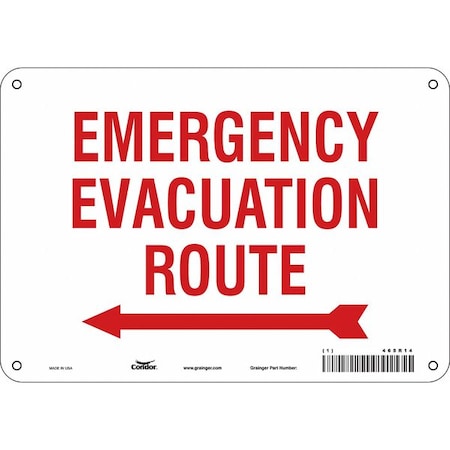 Condor Safety Sign, 7 in Height, 10 in Width, Aluminum, Vertical Rectangle, English, 465R14 465R14
