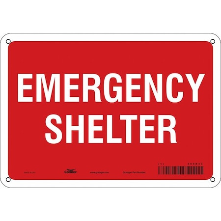 Condor Safety Sign, 10" Wx7" H, 0.032" Thickness 465R30