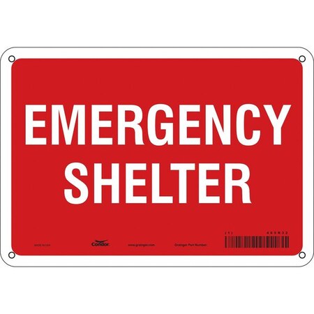 Condor Safety Sign, 7 in Height, 10 in Width, Polyethylene, Vertical Rectangle, English 465R32