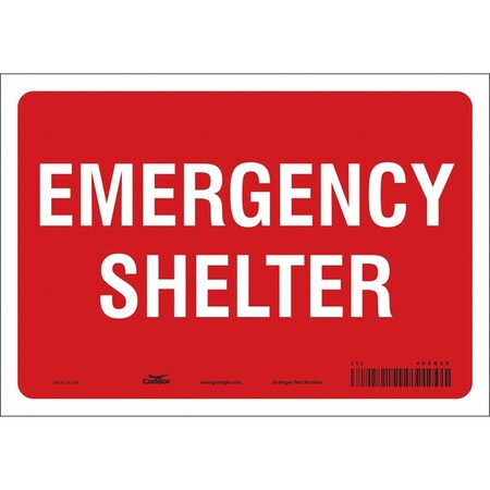 Condor Safety Sign, 10" Wx7" H, 0.004" Thickness 465R35