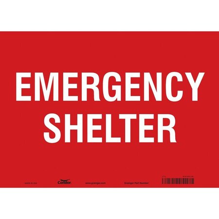 Condor Safety Sign, 14" Wx10" H, 0.004" Thickness 465R36