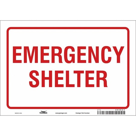 Condor Safety Sign, 7 in Height, 10 in Width, Vinyl, Vertical Rectangle, English 465R43
