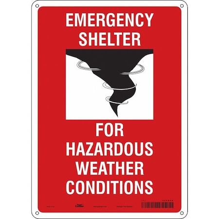 Condor Safety Sign, 10" Wx14" H, 0.055" Thickness 465R48