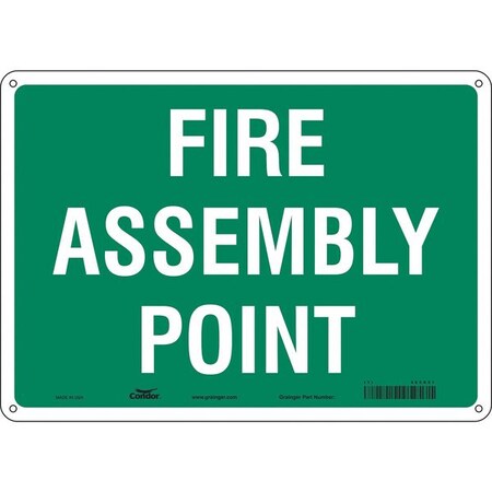 Condor Safety Sign, 14" Wx10" H, 0.032" Thickness 465R51