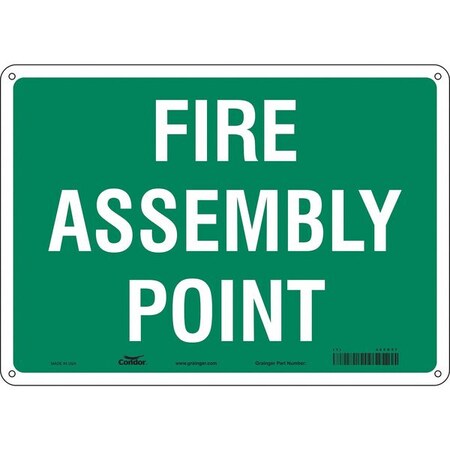 Condor Safety Sign, 14" Wx10" H, 0.055" Thickness 465R57