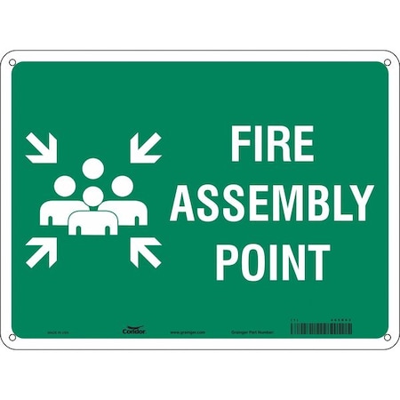 Condor Safety Sign, 24" Wx18" H, 0.032" Thickness 465R63
