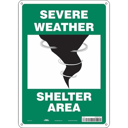 Condor Safety Sign, 10" Wx14" H, 0.055" Thickness 465T07