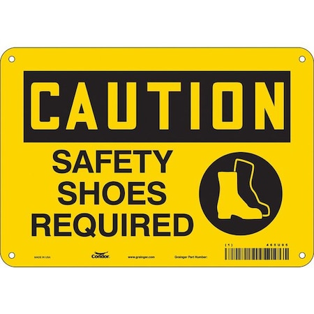 Condor Safety Sign, 7 in Height, 10 in Width, Aluminum, Vertical Rectangle, English, 465U95 465U95
