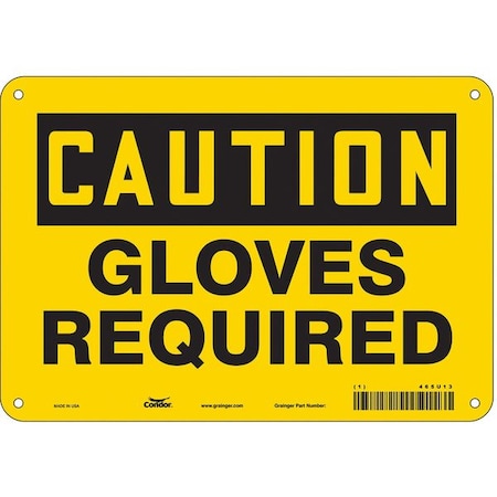 Condor Safety Sign, 7 in Height, 10 in Width, Aluminum, Vertical Rectangle, English, 465U13 465U13