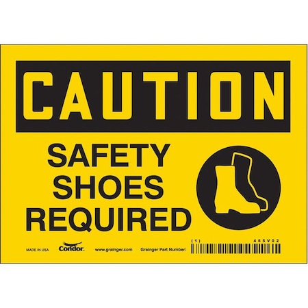 Condor Safety Sign, 5 in Height, 7 in Width, Vinyl, Horizontal Rectangle, English, 465V02 465V02