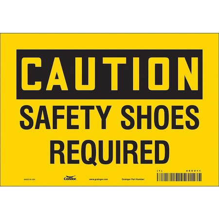 Condor Safety Sign, 7 in Height, 10 in Width, Vinyl, Vertical Rectangle, English, 465V11 465V11