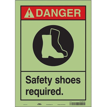 Condor Safety Sign, Personal Protection, 14" H, 465W28 465W28