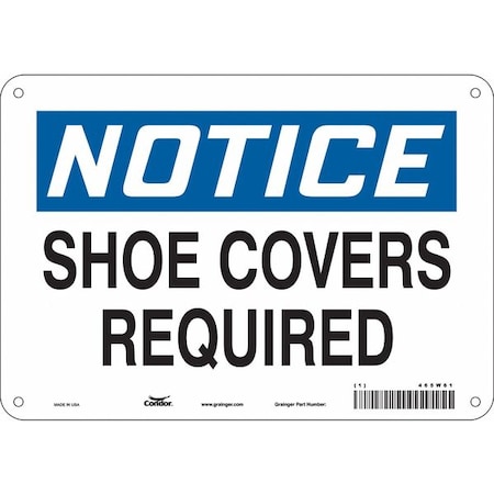 Condor Safety Sign, 7 in Height, 10 in Width, Aluminum, Vertical Rectangle, English, 465W61 465W61