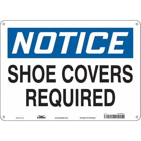 Condor Safety Sign, 10 in Height, 14 in Width, Polyethylene, Horizontal Rectangle, English, 465W64 465W64