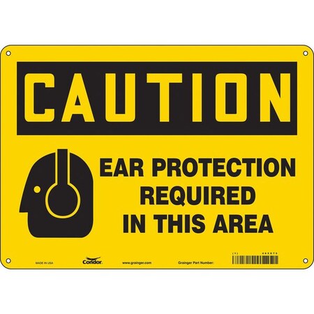 Condor Safety Sign, 10 in Height, 14 in Width, Polyethylene, Horizontal Rectangle, English, 465X75 465X75