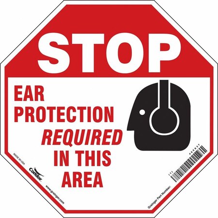 Condor Safety Sign, 18" W, 18" H, 0.055" Thickness, 465X37 465X37