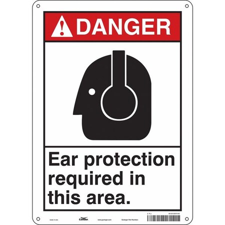Condor Safety Sign, 14 in Height, 10 in Width, Aluminum, Vertical Rectangle, English, 466D96 466D96