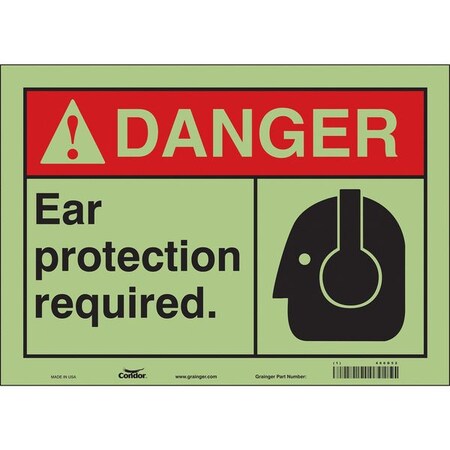 Condor Safety Sign, 14" W, 10" H, 0.010" Thickness, 466D52 466D52