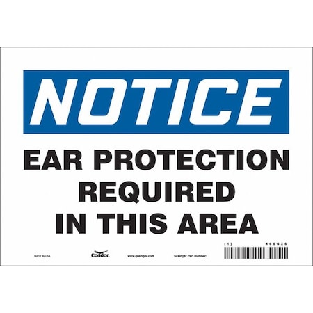 Condor Safety Sign, 7 in Height, 10 in Width, Vinyl, Vertical Rectangle, English, 466G26 466G26