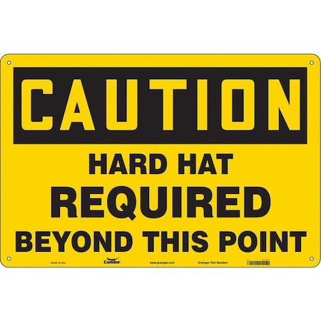 Condor Safety Sign, Personal Protection, 24" H, 466K86 466K86