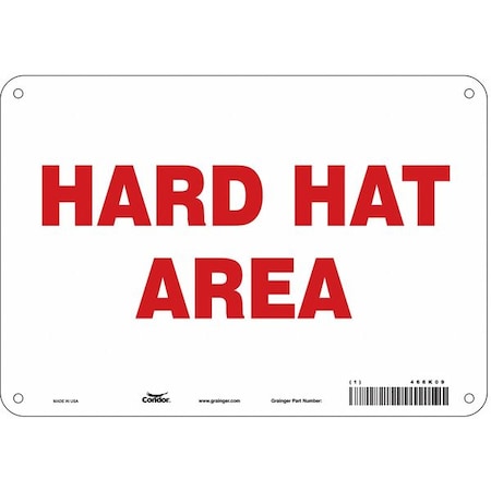 Condor Safety Sign, 7 in Height, 10 in Width, Aluminum, Vertical Rectangle, English, 466K09 466K09