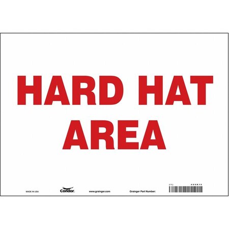 Condor Safety Sign, 10 in Height, 14 in Width, Vinyl, Horizontal Rectangle, English, 466K15 466K15