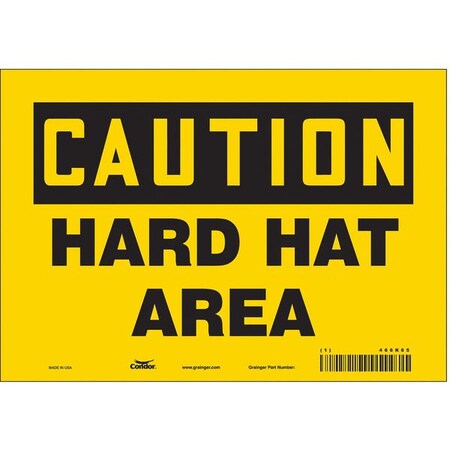 Condor Safety Sign, 7 in Height, 10 in Width, Vinyl, Vertical Rectangle, English, 466K65 466K65